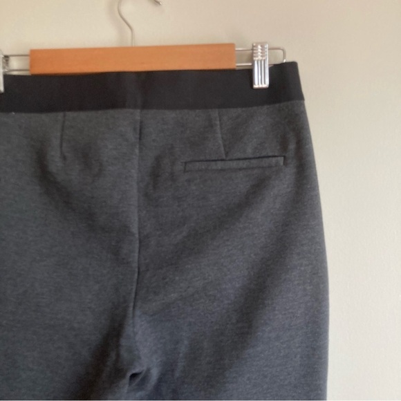NWT Gap Stretchy Straight Leg Pants Charcoal Elastic Waist M - Picture 5 of 9